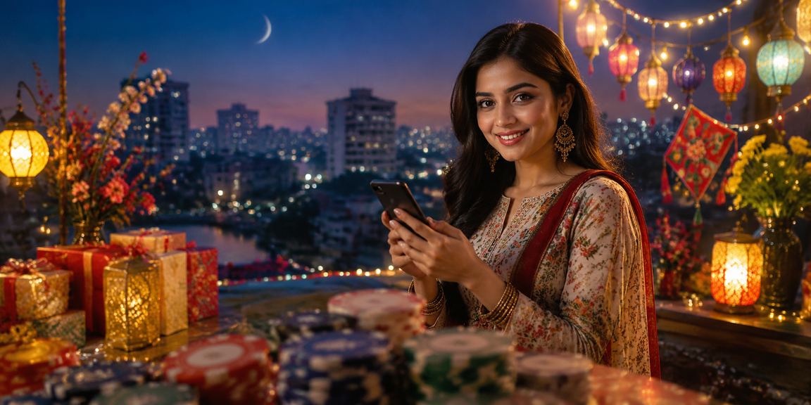 বরিশালে ঈদ উৎসবে মোবাইল ক্যাসিনো খেলছেন একজন ব্যবহারকারী