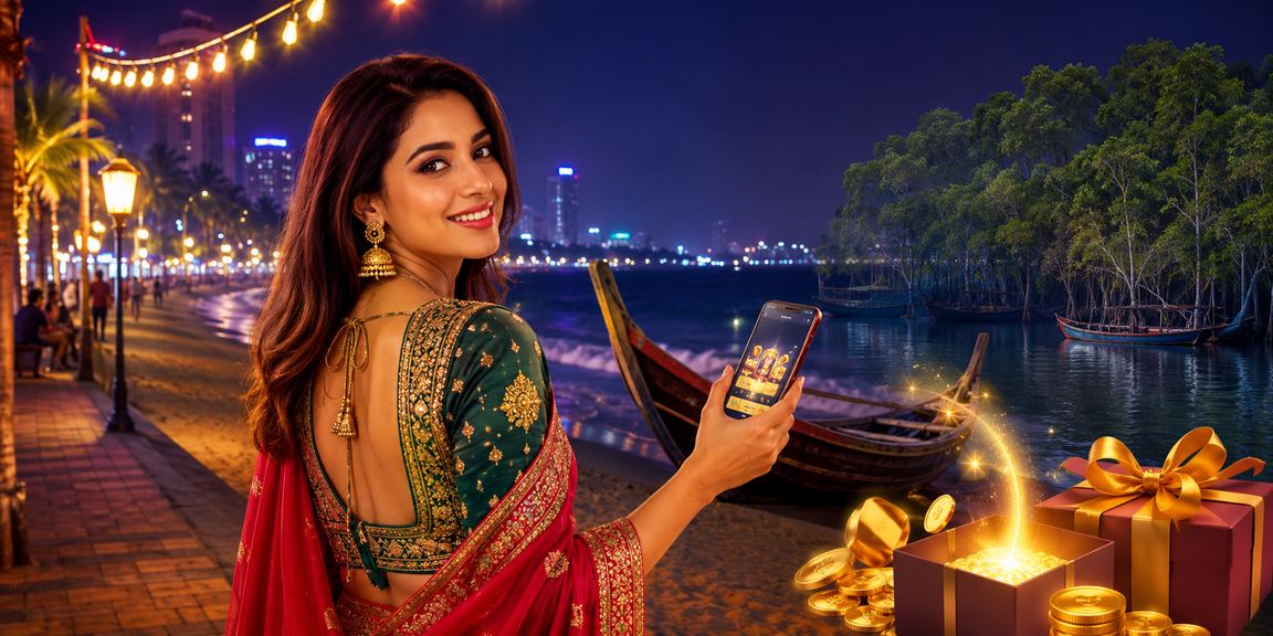 চট্টগ্রামের সমুদ্র সৈকতে মোবাইলে ডিপোজিট করছেন একজন ব্যবহারকারী