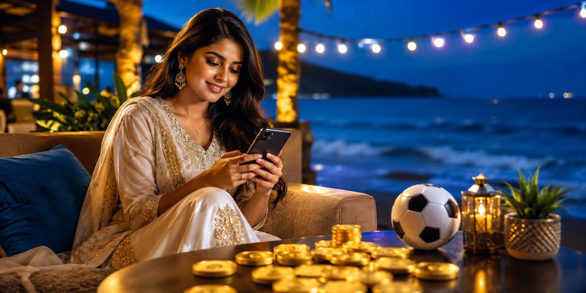 কক্সবাজার সমুদ্র সৈকতে ফুটবল বেটিং দেখছেন একজন খেলোয়াড়